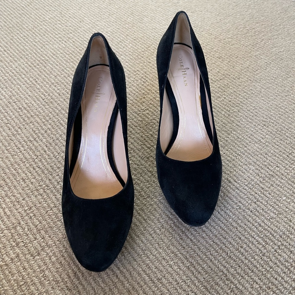 Beautiful suede 3” heels in excellent used condition